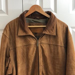 Men’s Timberland Leather Jacket Sz. L Vintage